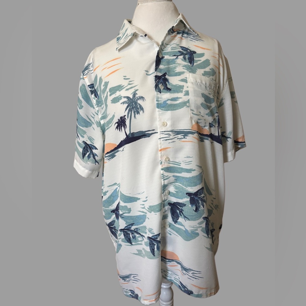 Croft & Barrow Hawaiian Shirt Size L